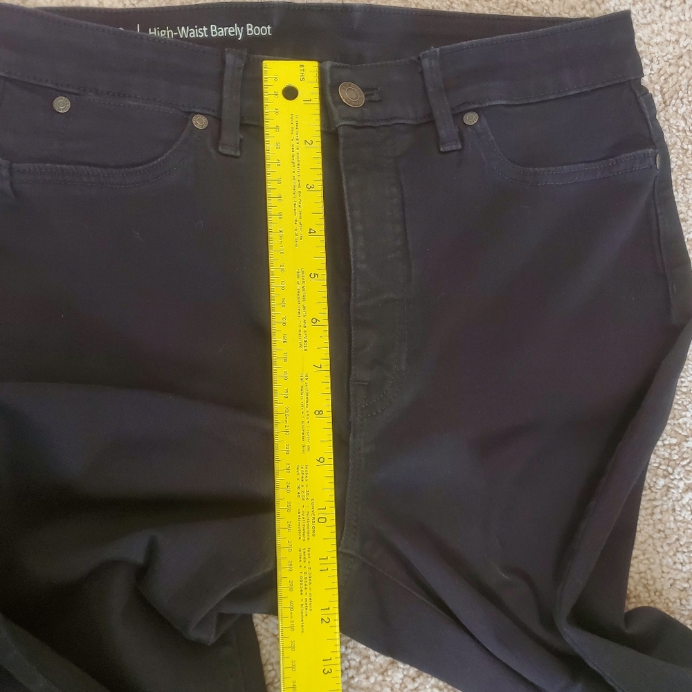 Talbots Flawless High-Waist Barely Boot Blacm Women's Jean Size 8 - Picture 10 of 14